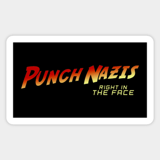 Punch Nazis Right in the Face Sticker